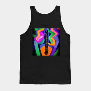 Colorful Abstract image of a Guitar Tank Top